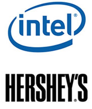 logo de Intel y HERSHEY´S